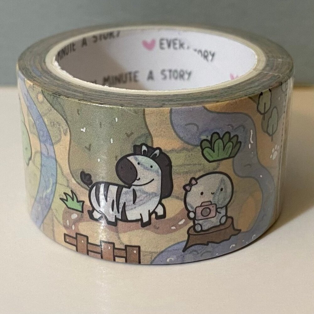 Every Minute A Story Safari Animals Beanie Washi Tape